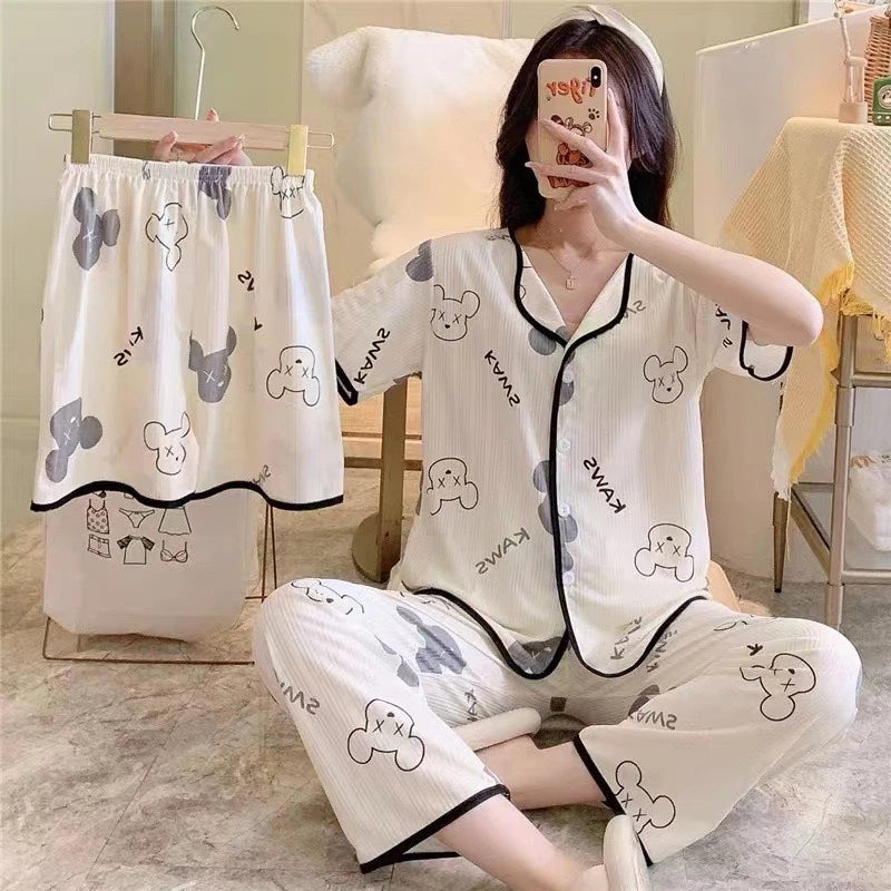 3 in 1 Pajama Set Sleepwear Set