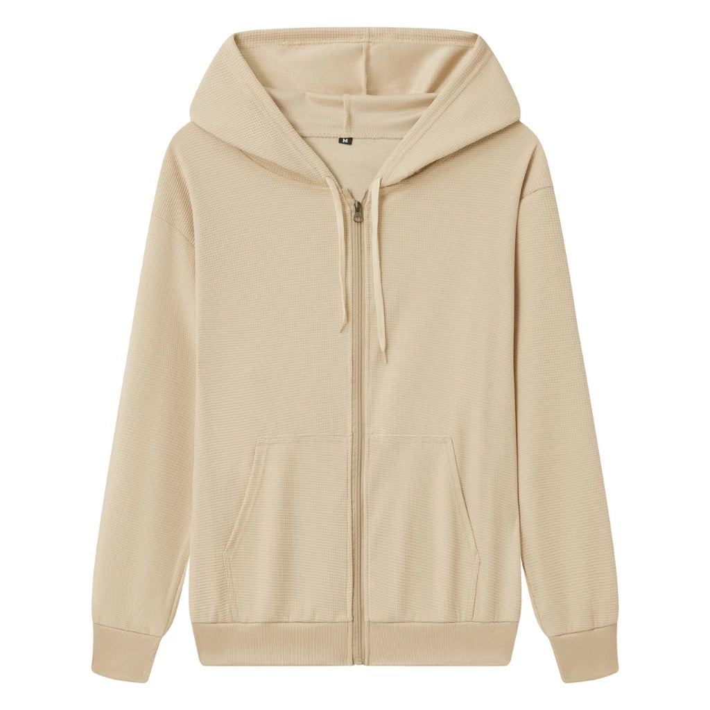 Waffle Hoodie Jacket For Men