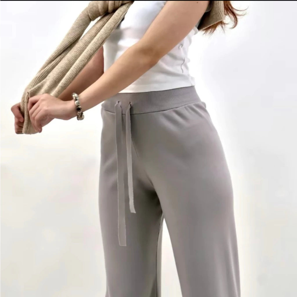 Harper Knitted Wide Leg Trouser Pants