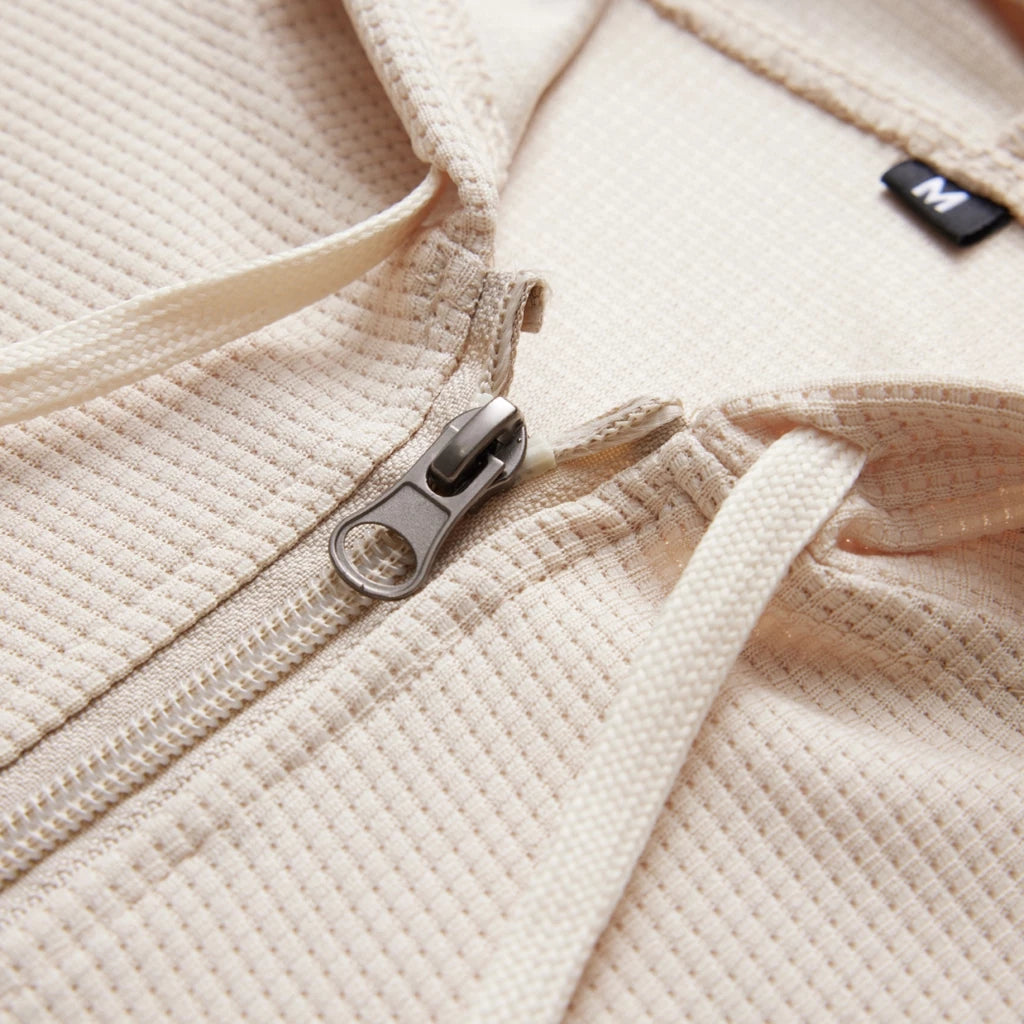 Waffle Hoodie Jacket For Men