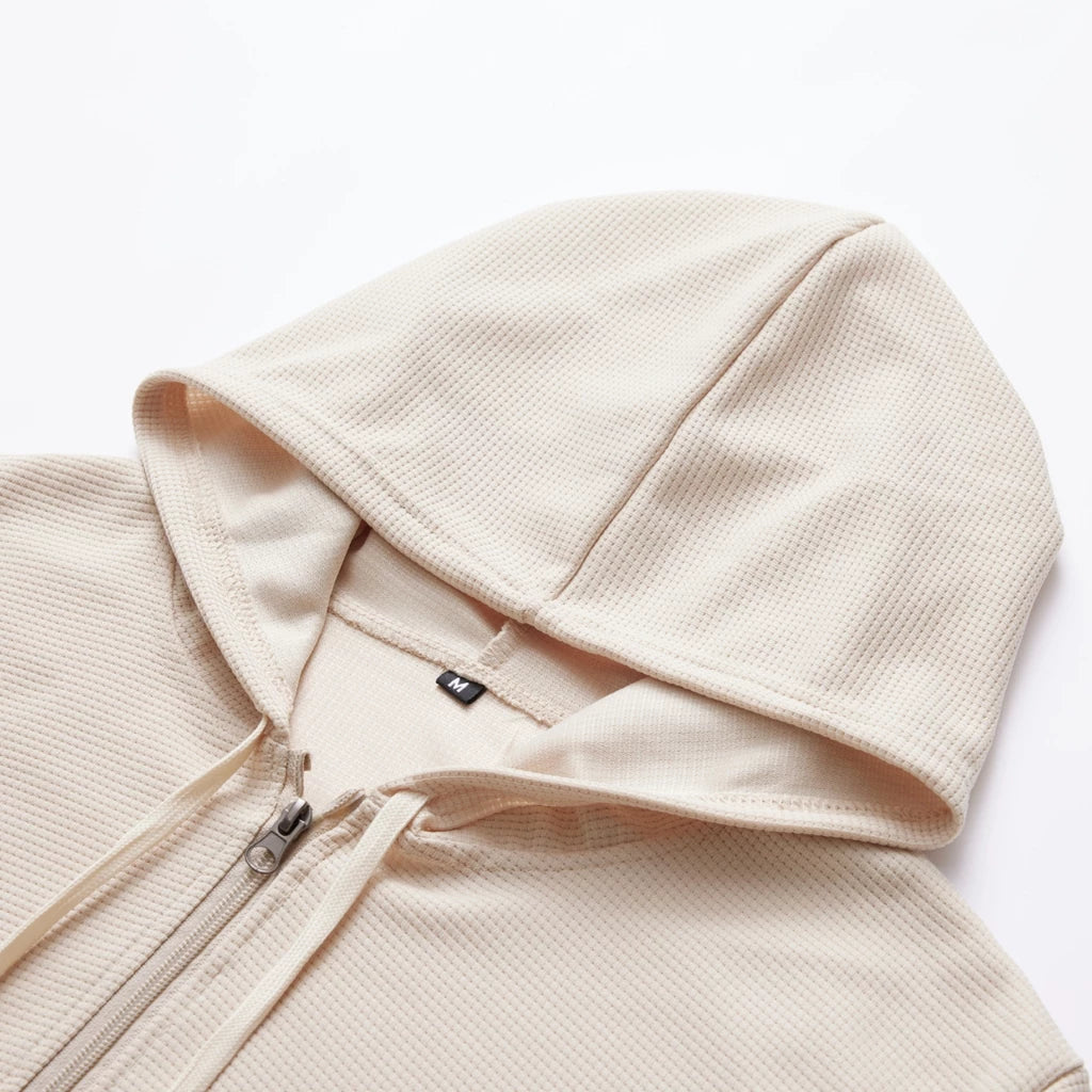 Waffle Hoodie Jacket For Men