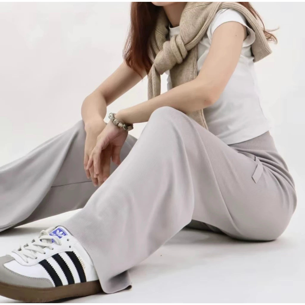 Harper Knitted Wide Leg Trouser Pants