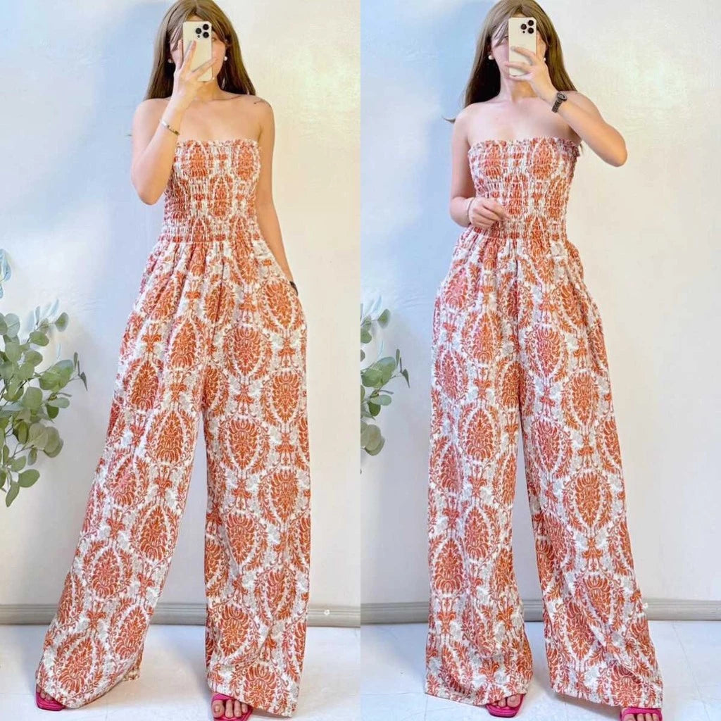 Plus Size Jumpsuit Crepe Fabric Fashion